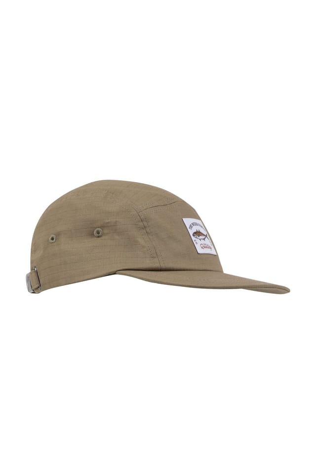 Weird Fish Weird Fish Men's Mortimer Twill Cap in Khaki - 2