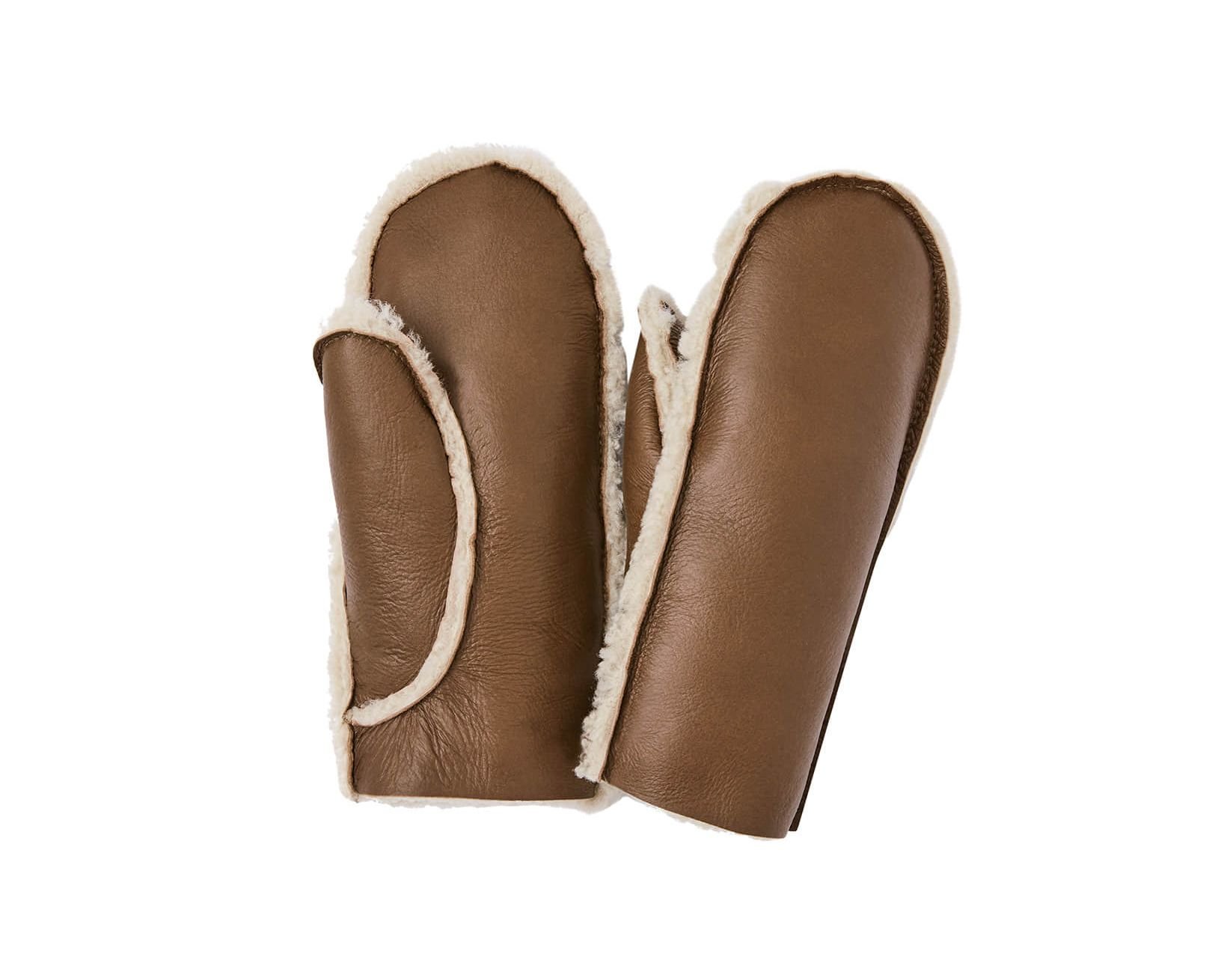 Celtic & Co Celtic & Co Women's Sheepskin Mitts in Brown - 2