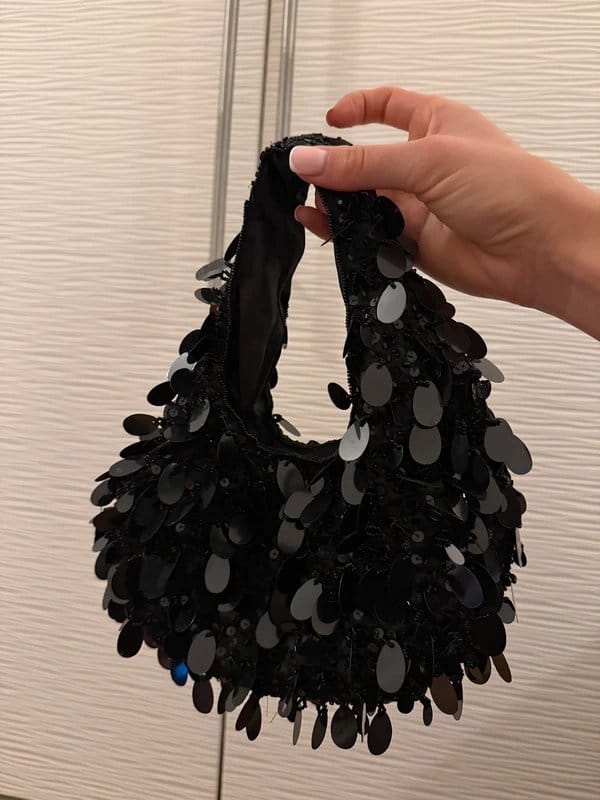 ASOS Design ASOS design clutch black disc sequin - 1