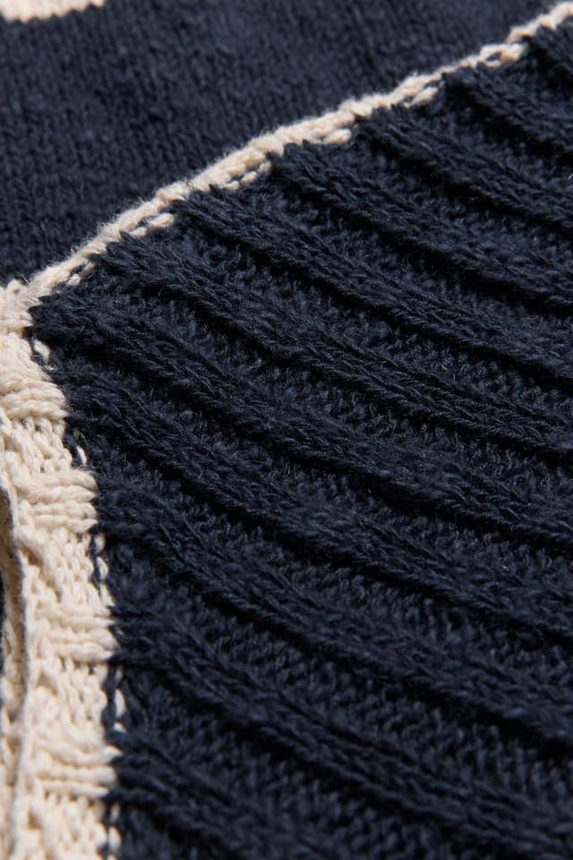 Celtic & Co Celtic & Co Women's Stripe Boat Neck Sweater in Navy - 3