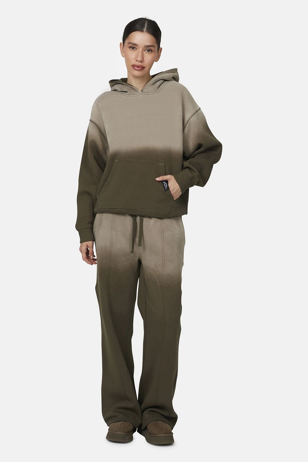 Good For Nothing Good For Nothing Women's Gradient Baggy Joggers in Taupe - 3