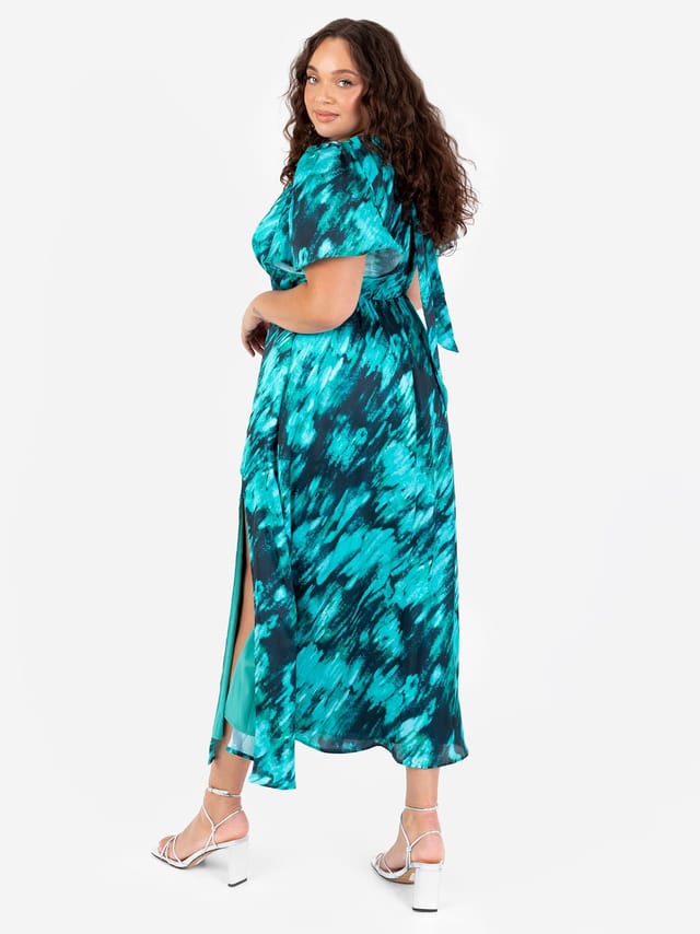 Lovedrobe Lovedrobe Women's Marble Short Sleeve Midaxi Dress - 3