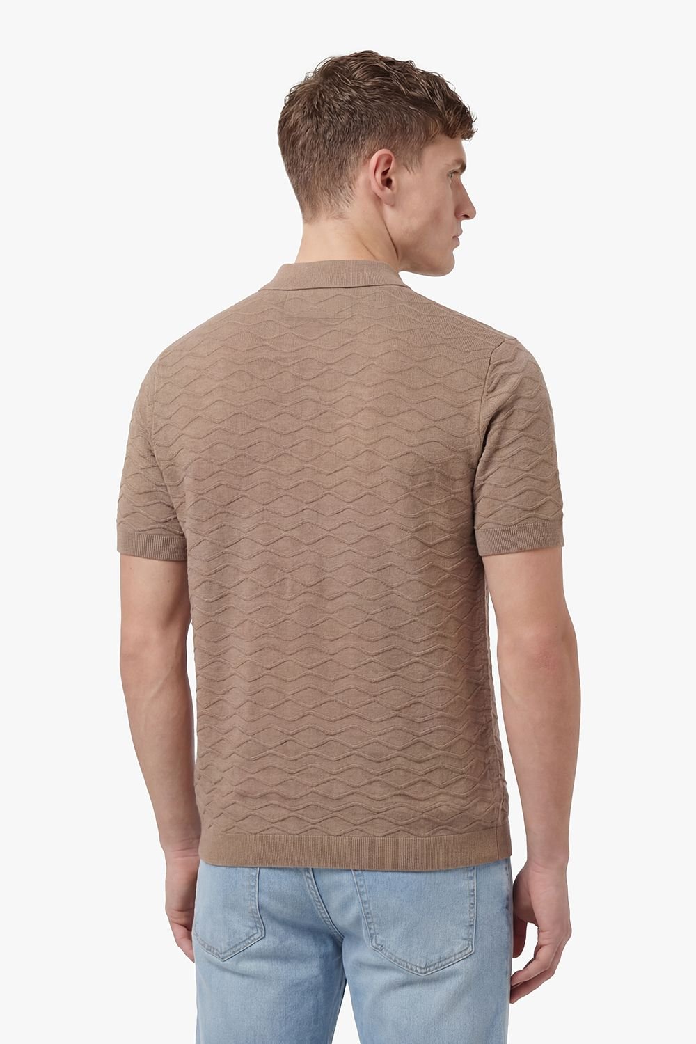 Luke 1977 Luke 1977 Men's Kennet Button Up Knitted Shirt in Brown - 2