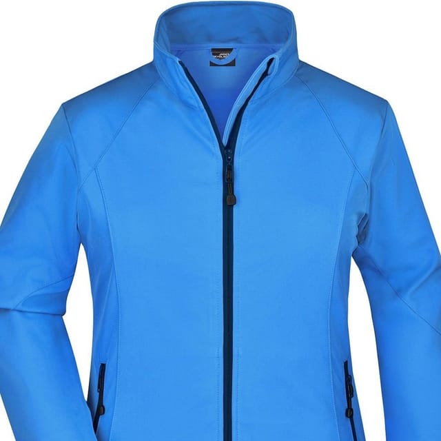 James and Nicholson James and Nicholson Women's Plain Stretch Soft Shell Jacket in Dark Blue - 2