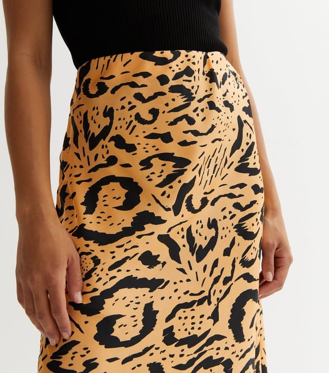 Influence Women's Black Animal Print Midi Skirt Influence New Look - 2