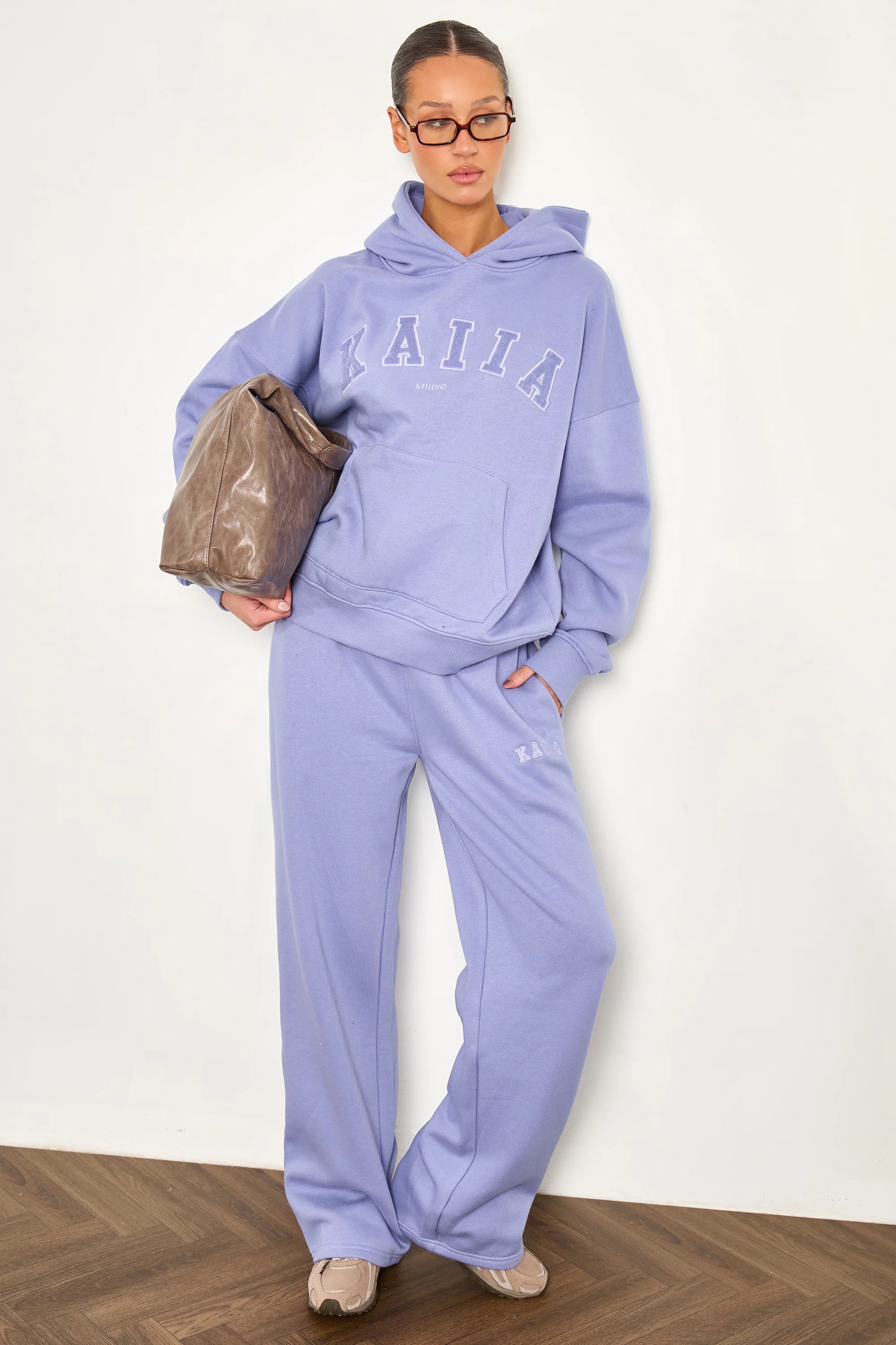 Kaiia Kaiia Studio Oversized Hoodie Periwinkle Blue - 2