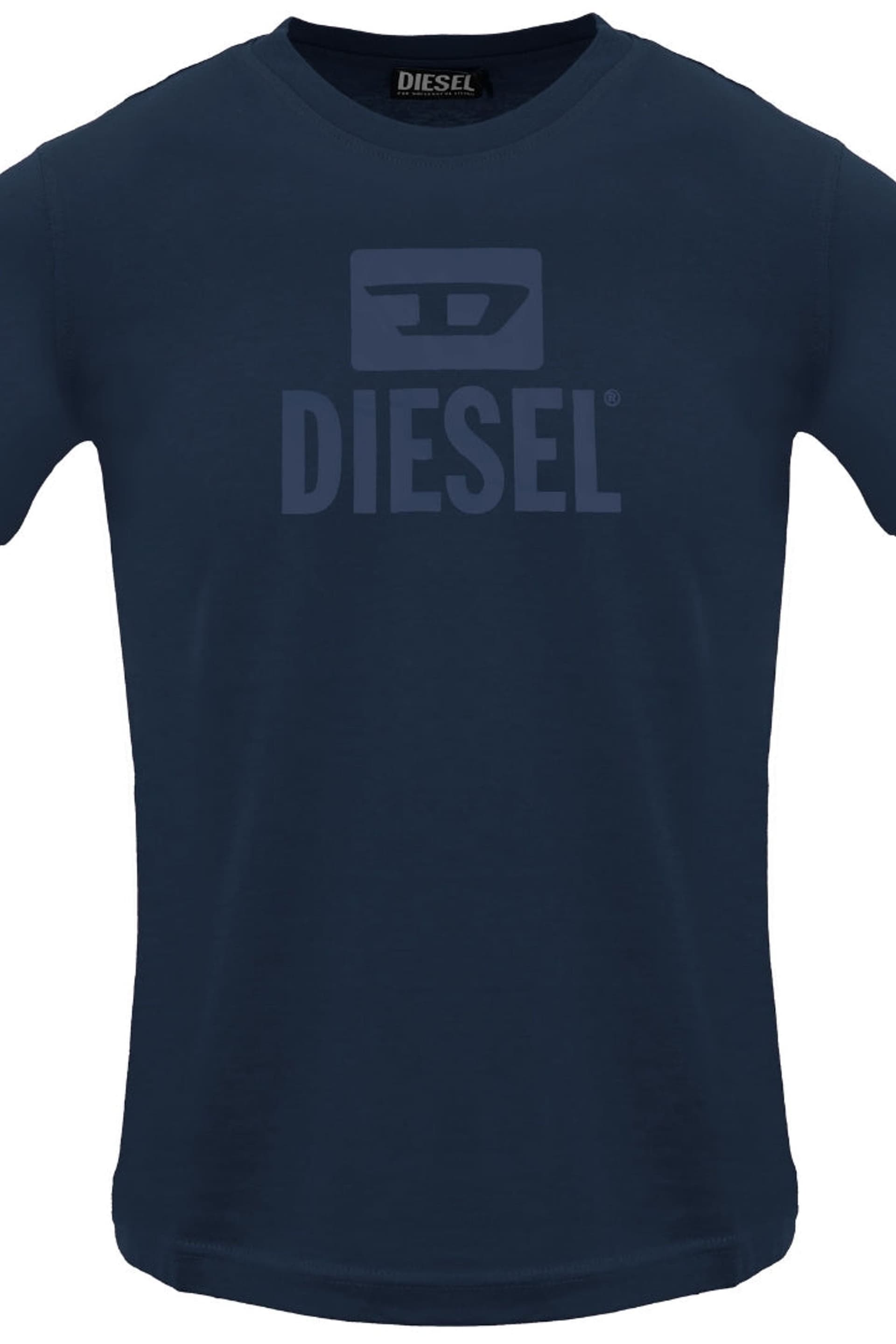Diesel Diesel Men's Short Sleeve Crew T-shirt in Dark Blue