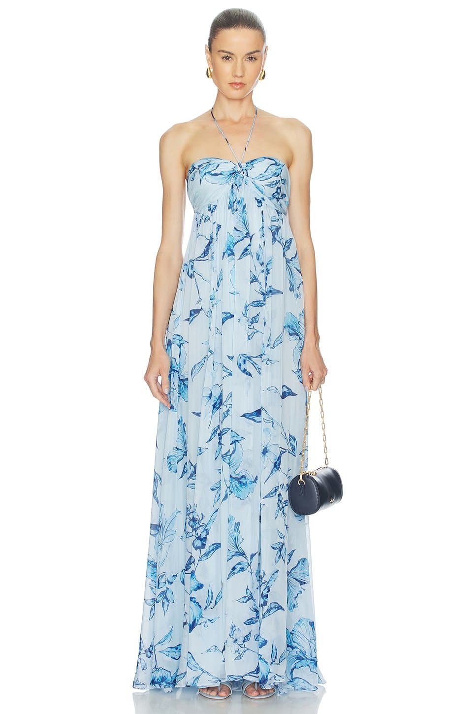 revolve Strapless Flared Dress