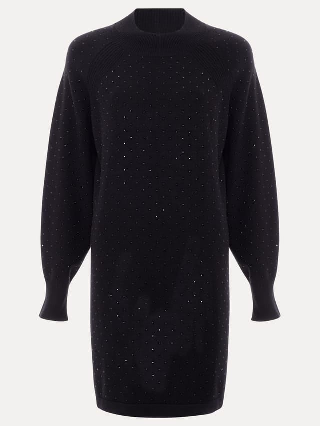 Phase Eight Phase Eight Women's Tala Hot Fix Dress in Black - 2