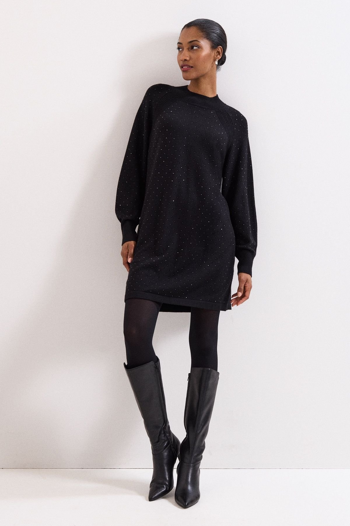 Phase Eight Phase Eight Women's Tala Hot Fix Dress in Black - 3