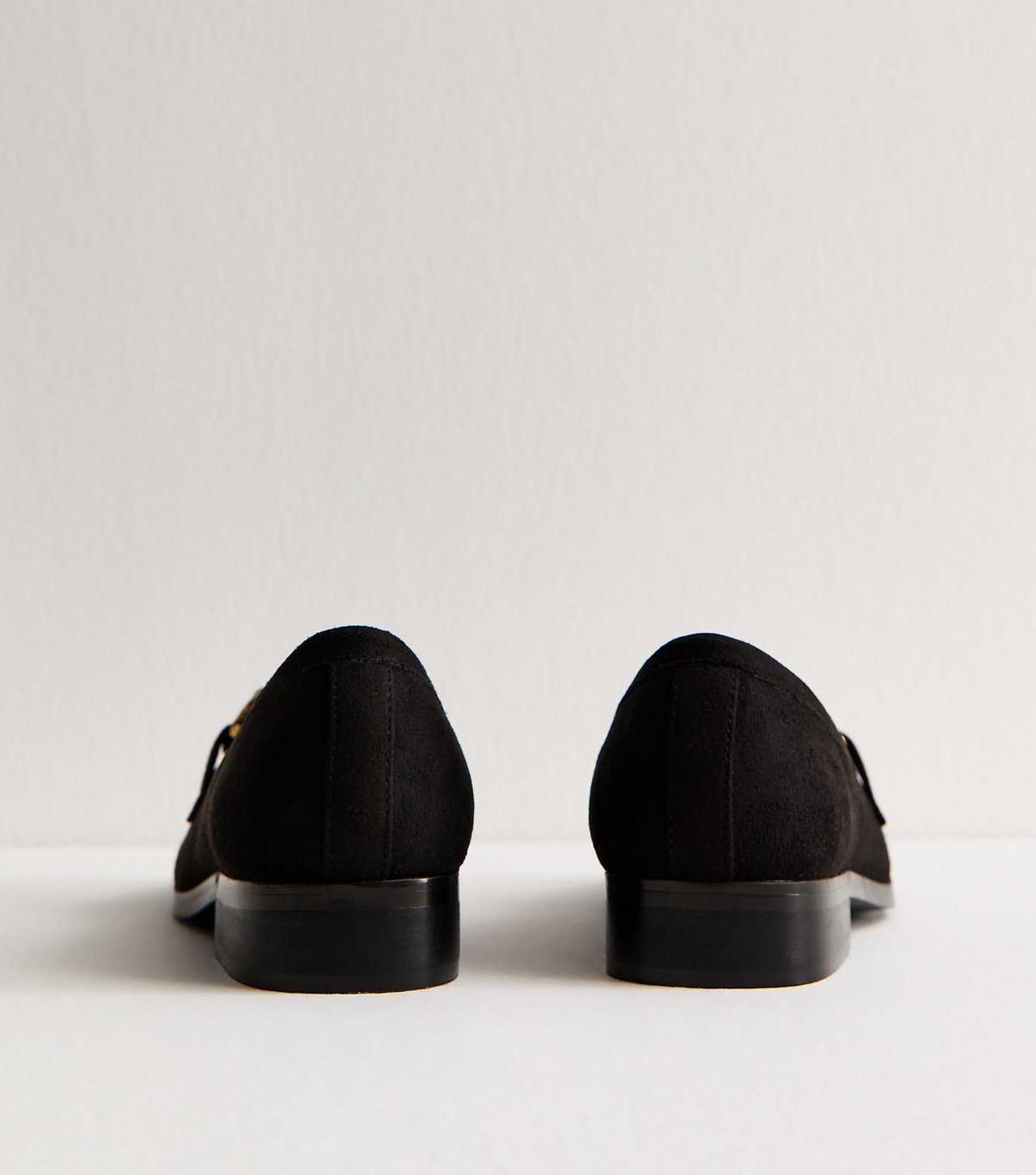 New Look Women's Black Faux Suede Snaffle Buckle Loafer New Look - 4