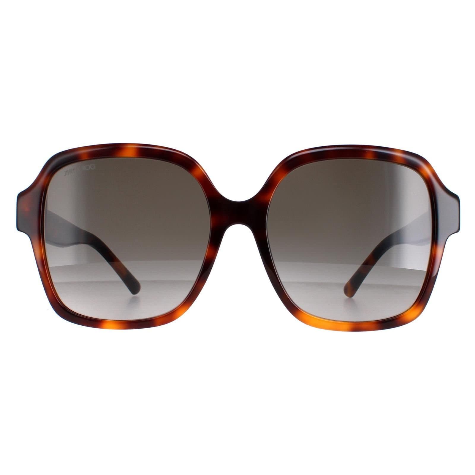 Jimmy Choo Jimmy Choo Women's Square Dark Havana Brown Gradient Rella/G/S