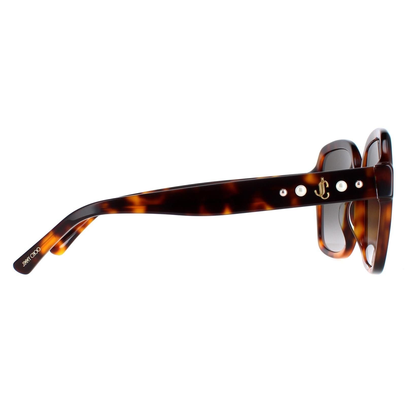 Jimmy Choo Jimmy Choo Women's Square Dark Havana Brown Gradient Rella/G/S - 4