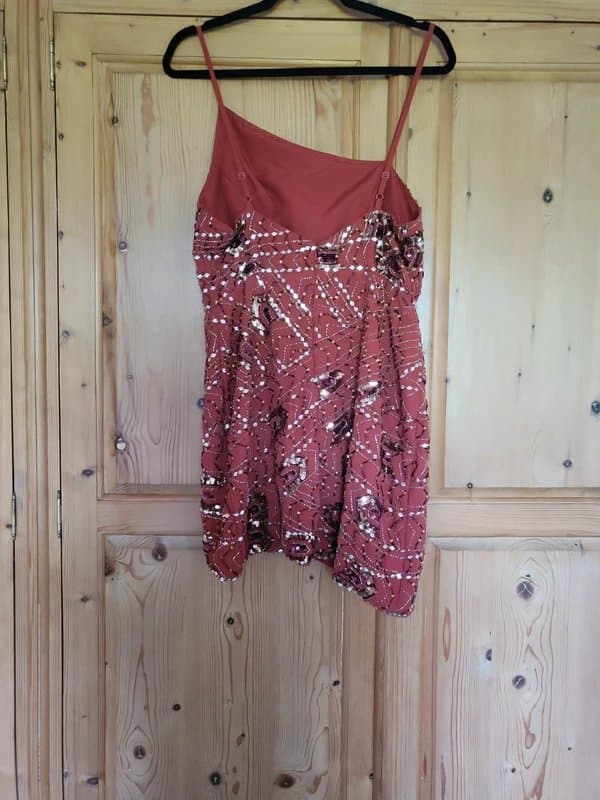 ASOS Rust embellished asymmetrical ASOS dress 12