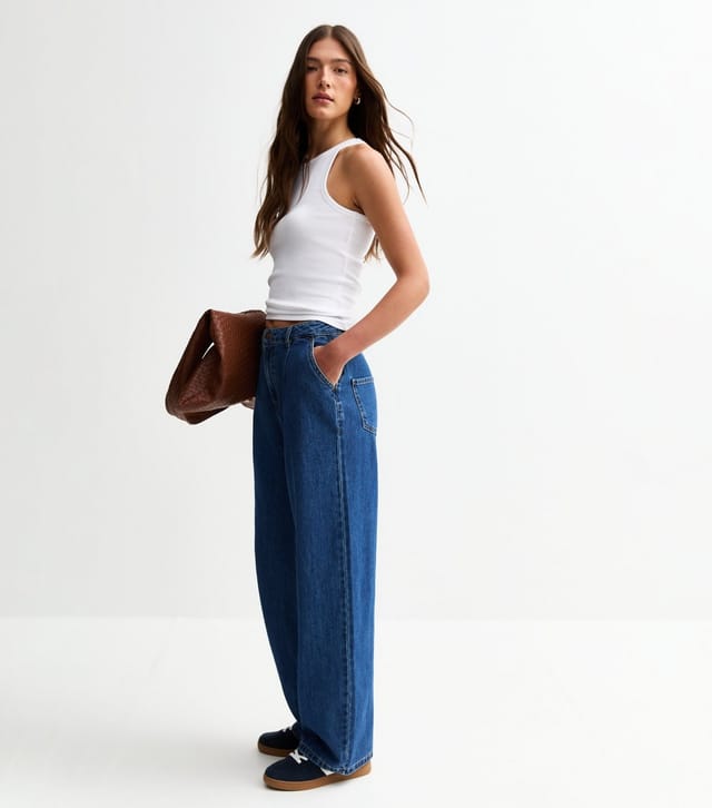 New Look Women's White Ribbed Racer Vest New Look - 3