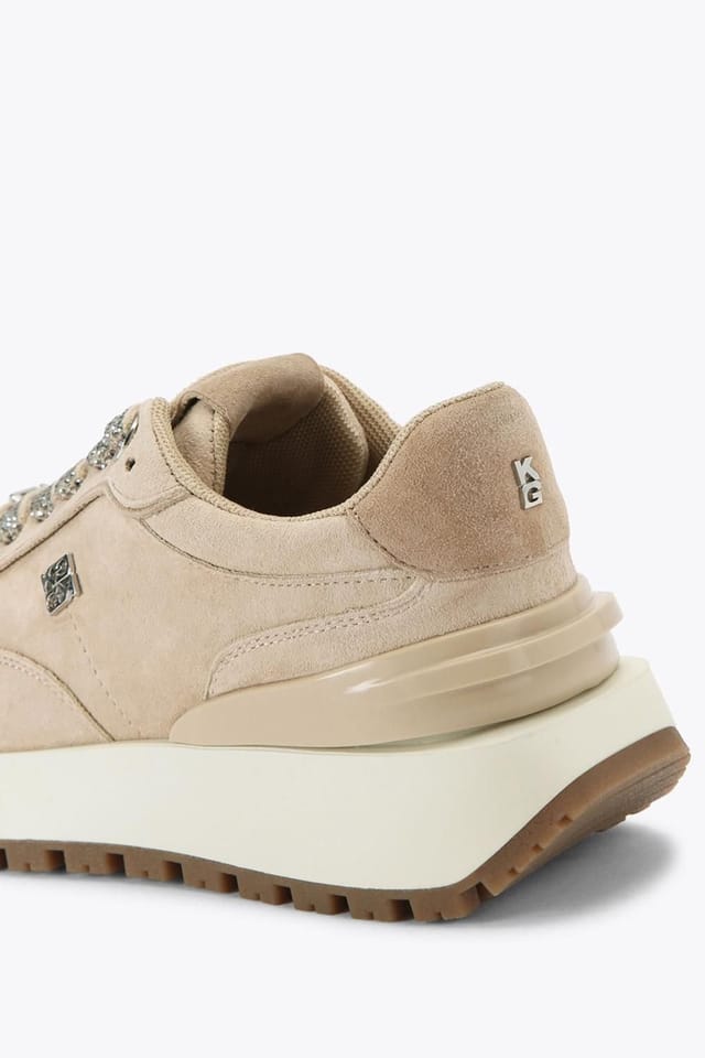 KG Kurt Geiger KG Kurt Geiger Women's 'Louisa2' Suede Trainers in Taupe - 3