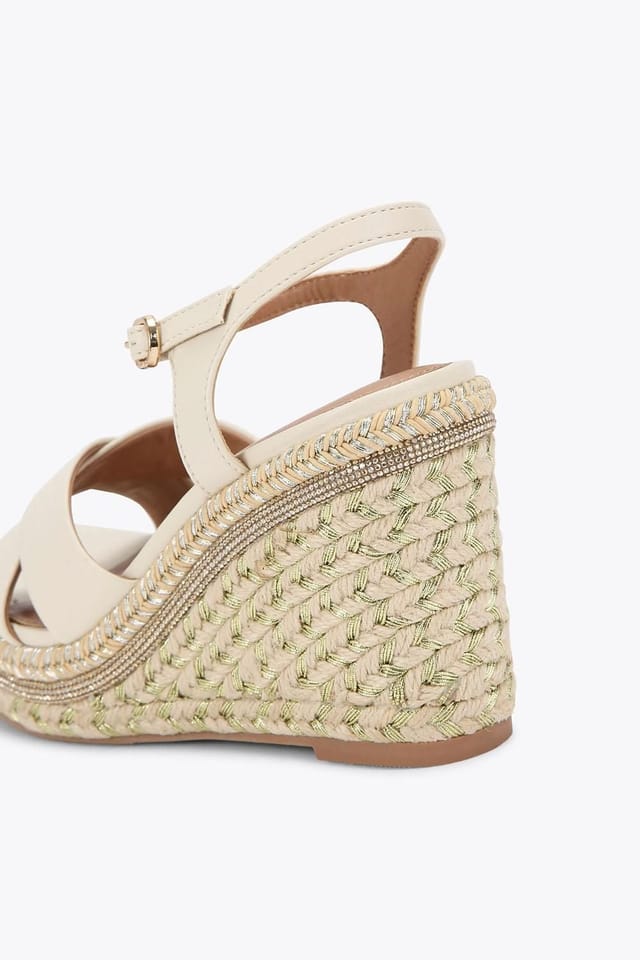 Carvela Carvela Women's 'Fascino Wedge' Heels in Cream - 3