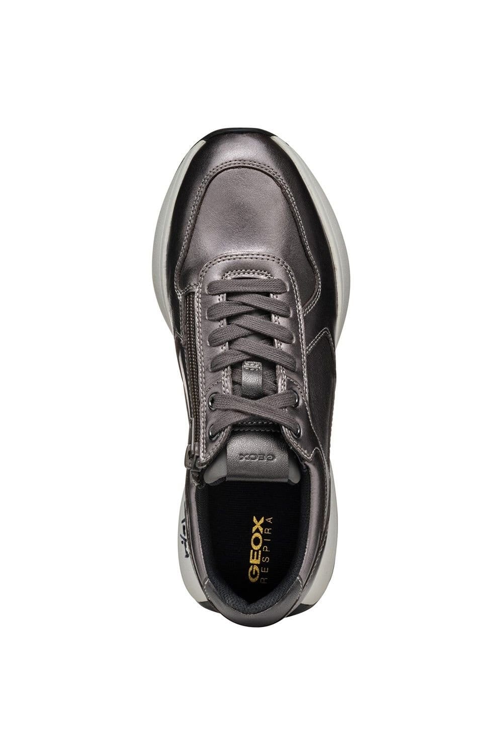 Geox Geox Women's D Amabel A Sneakers in Metallic Silver - 4