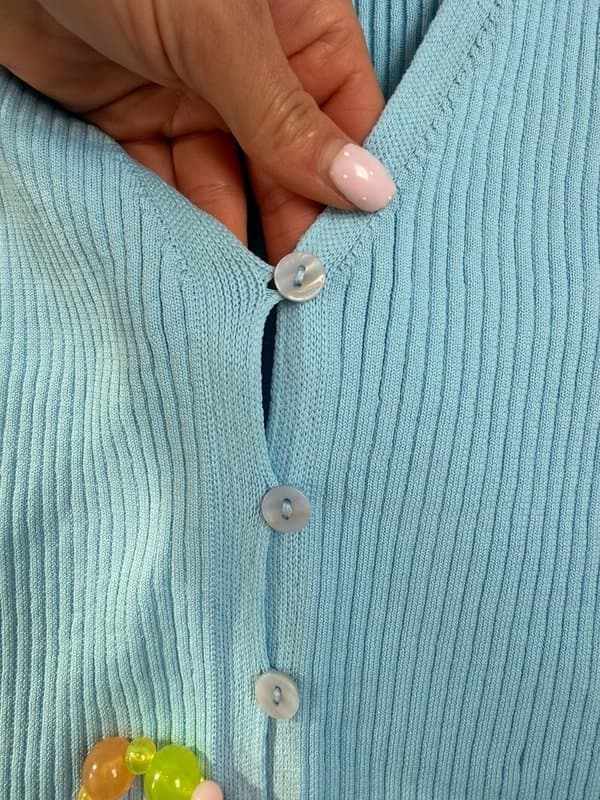 ASOS Design Baby blue knit asos cardigan