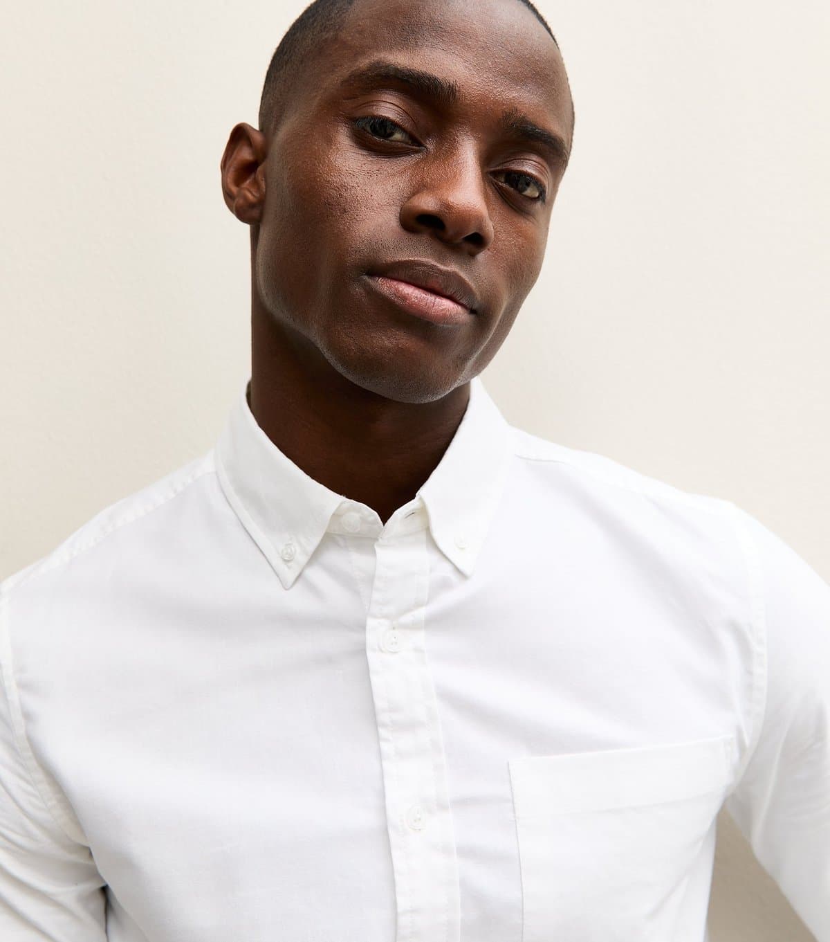 New Look Men's White Regular Oxford Shirt New Look