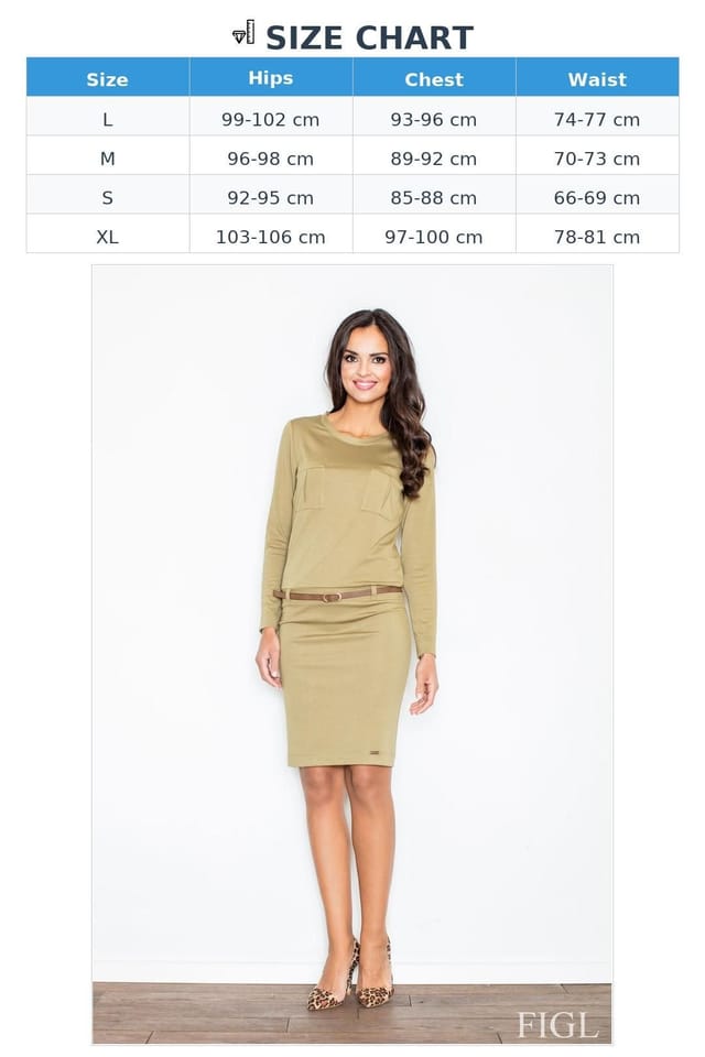 Love Lace Love Lace Women's Workwear Elegant Pencil Dress with Pockets in Green - 3