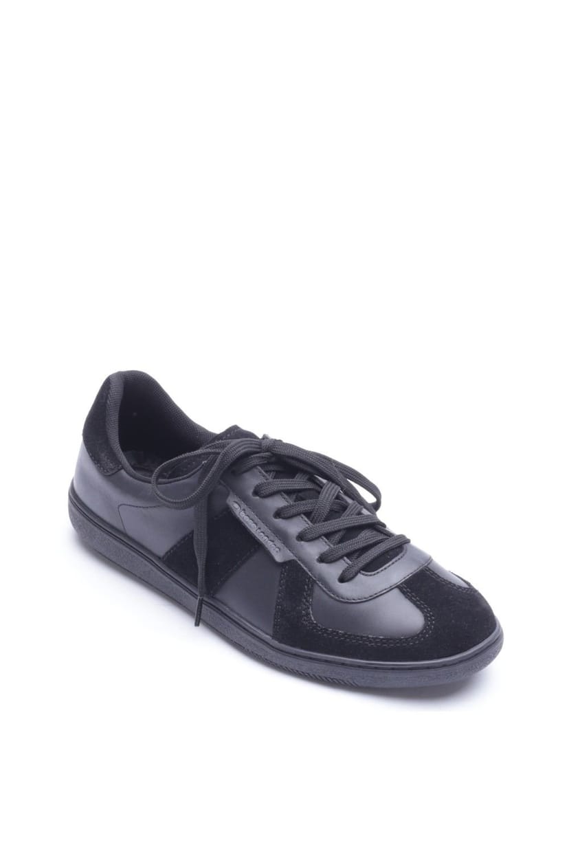 Base London Base London Men's Tommo Lace Up Trainer in Black - 1