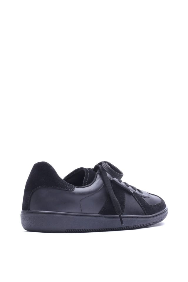 Base London Base London Men's Tommo Lace Up Trainer in Black - 2