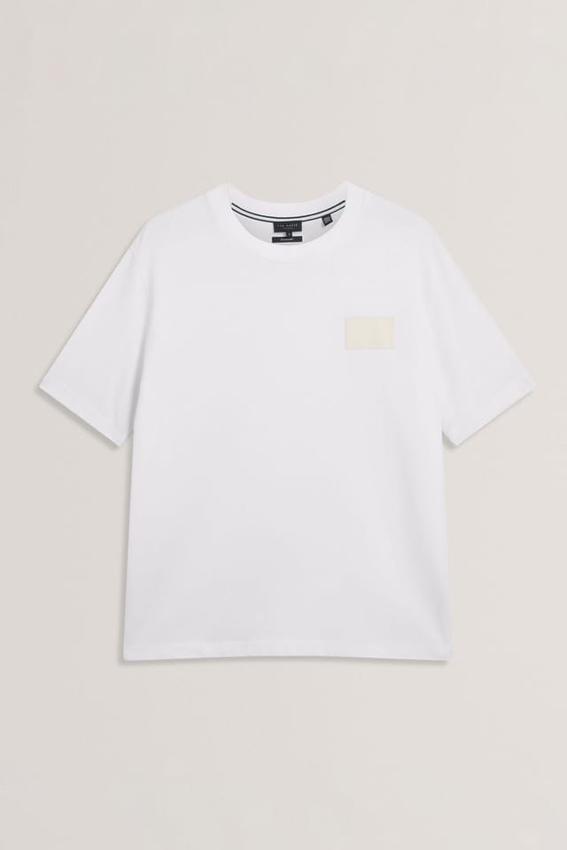 Ted Baker Ted Baker Men's LUCKA TB Branded Heavy Weight T-Shirt White - 2