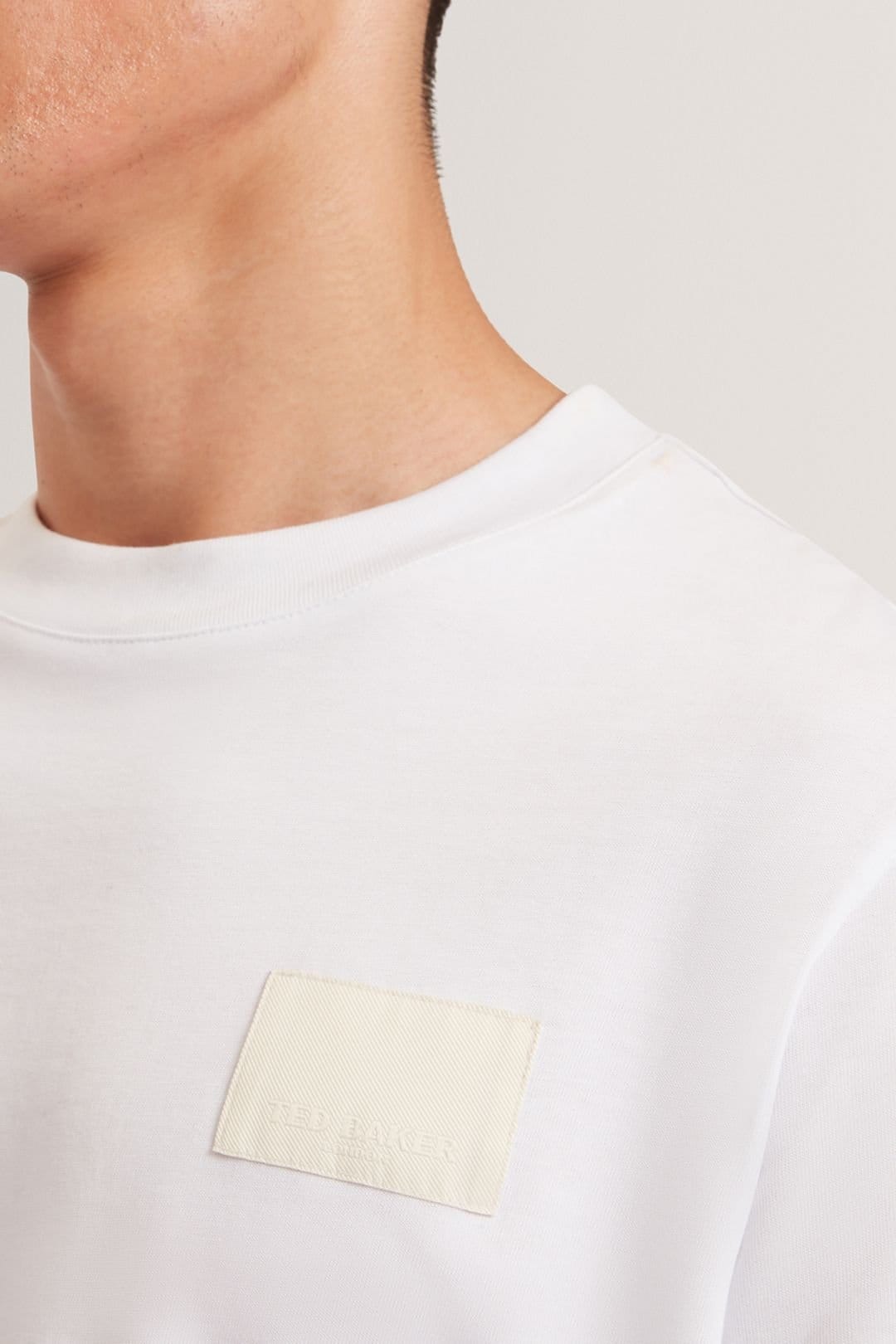 Ted Baker Ted Baker Men's LUCKA TB Branded Heavy Weight T-Shirt White - 4