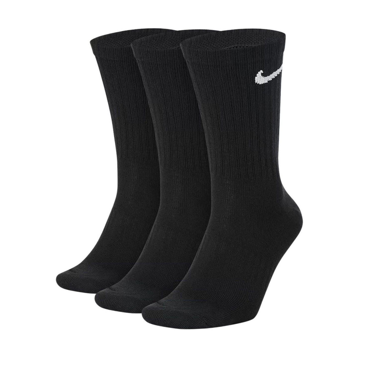 Nike Nike Men's Everyday Dri-FIT Crew Socks (Pack of 3) in Black