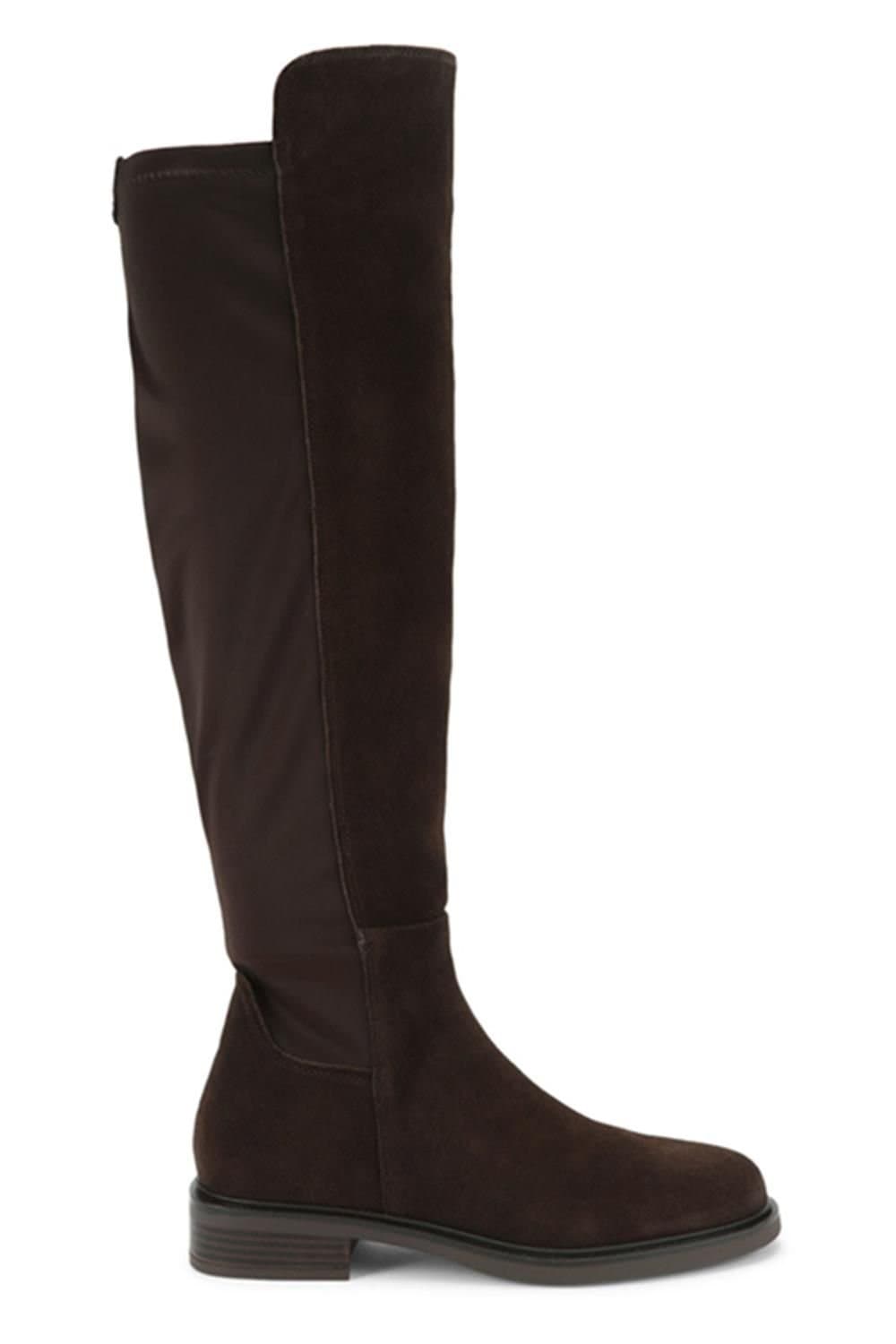 Steve Madden STEVE MADDEN Women's 'Resonate Dark Brown' Suede Boots in Dark Brown