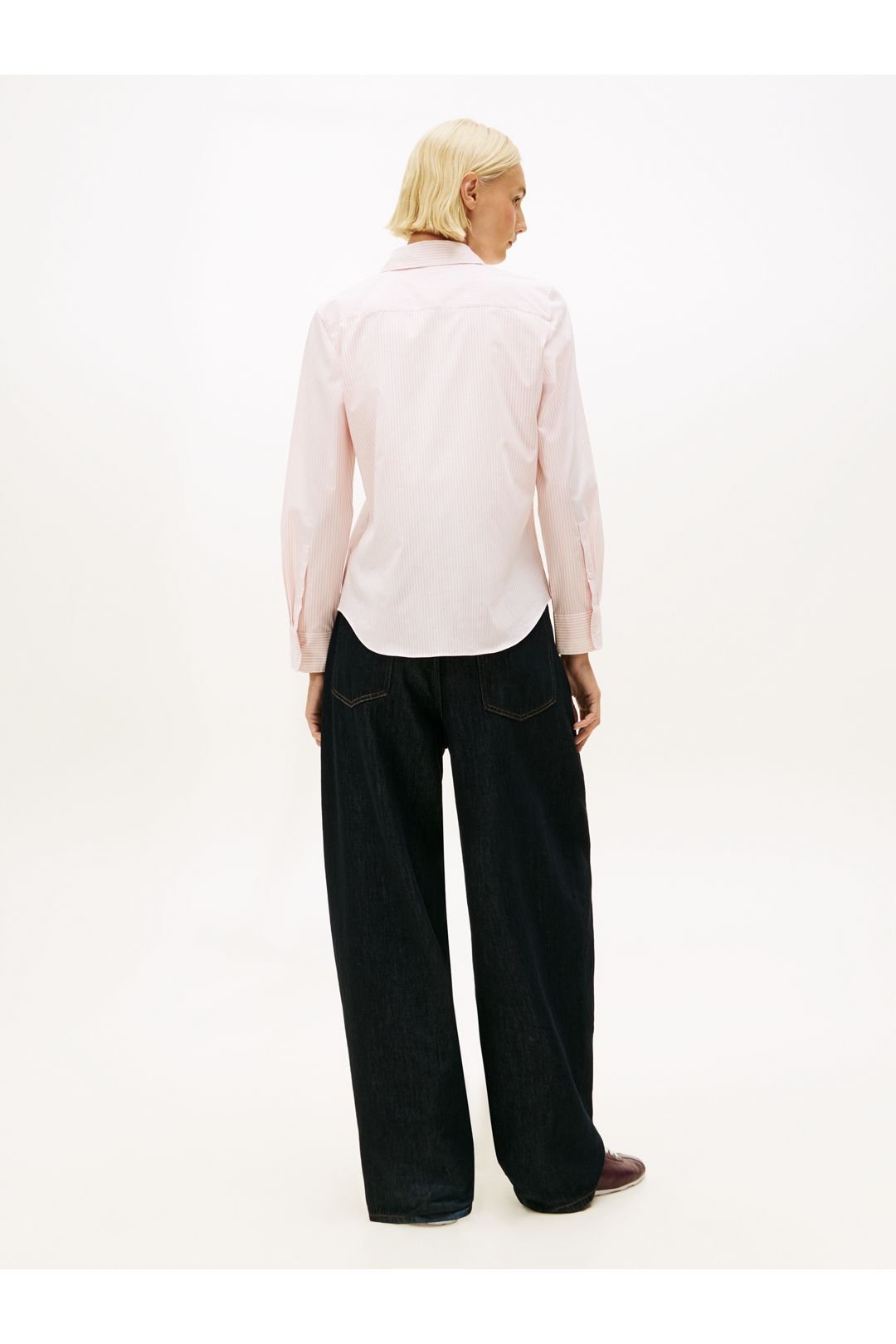 Tommy Hilfiger Tommy Hilfiger Women's Essential Poplin Regular Shirt Pink - 3