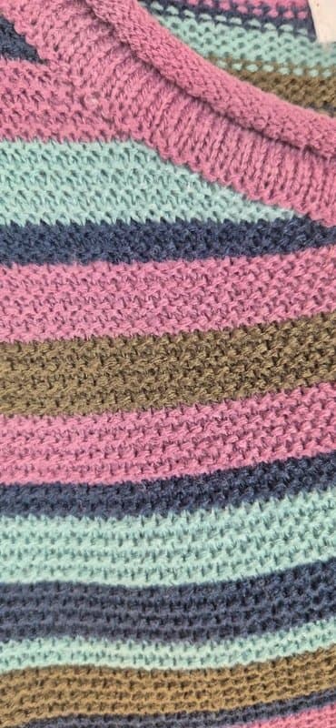 Isle (404) isle knitted striped jumper size 14