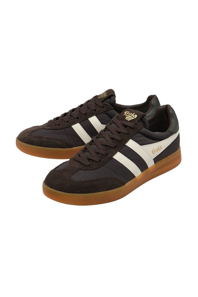 Gola Classics Gola Classics Men's 'Cyclone Nylon' Lace-Up Trainers in Brown - 3