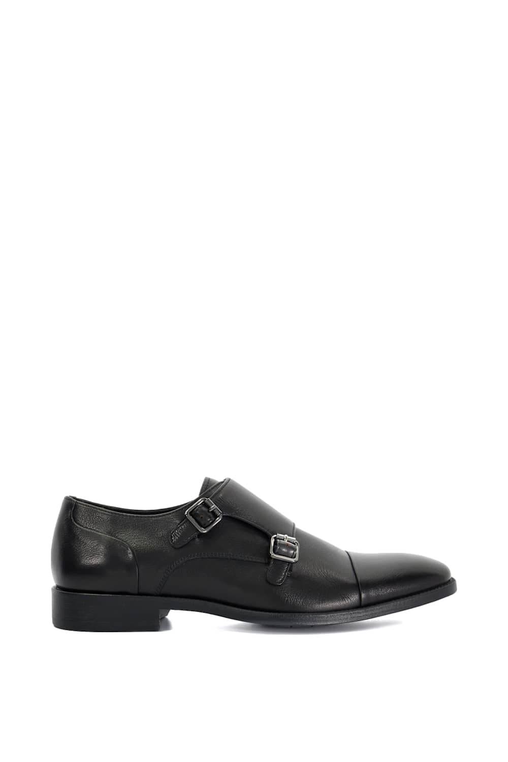 Dune London Dune London Men's Wide Fit 'Satchin' Leather Derbies in Black