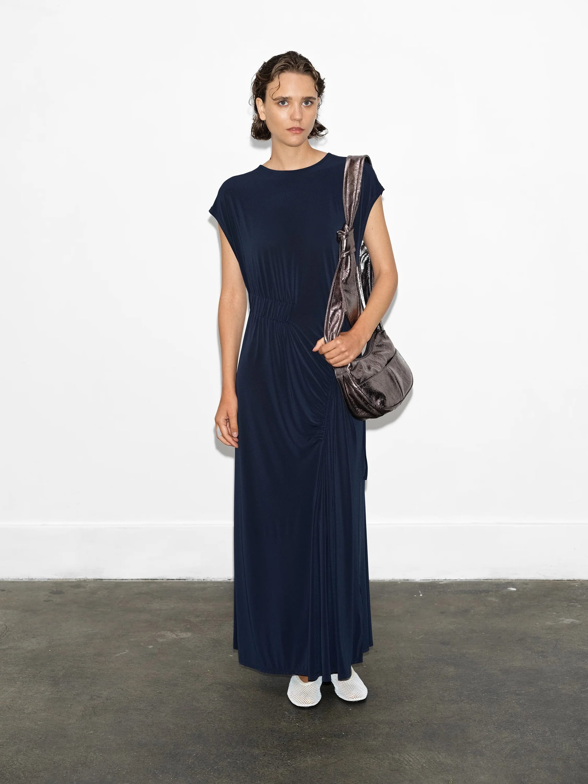 French Connection Navy Jersey Maxi Dress