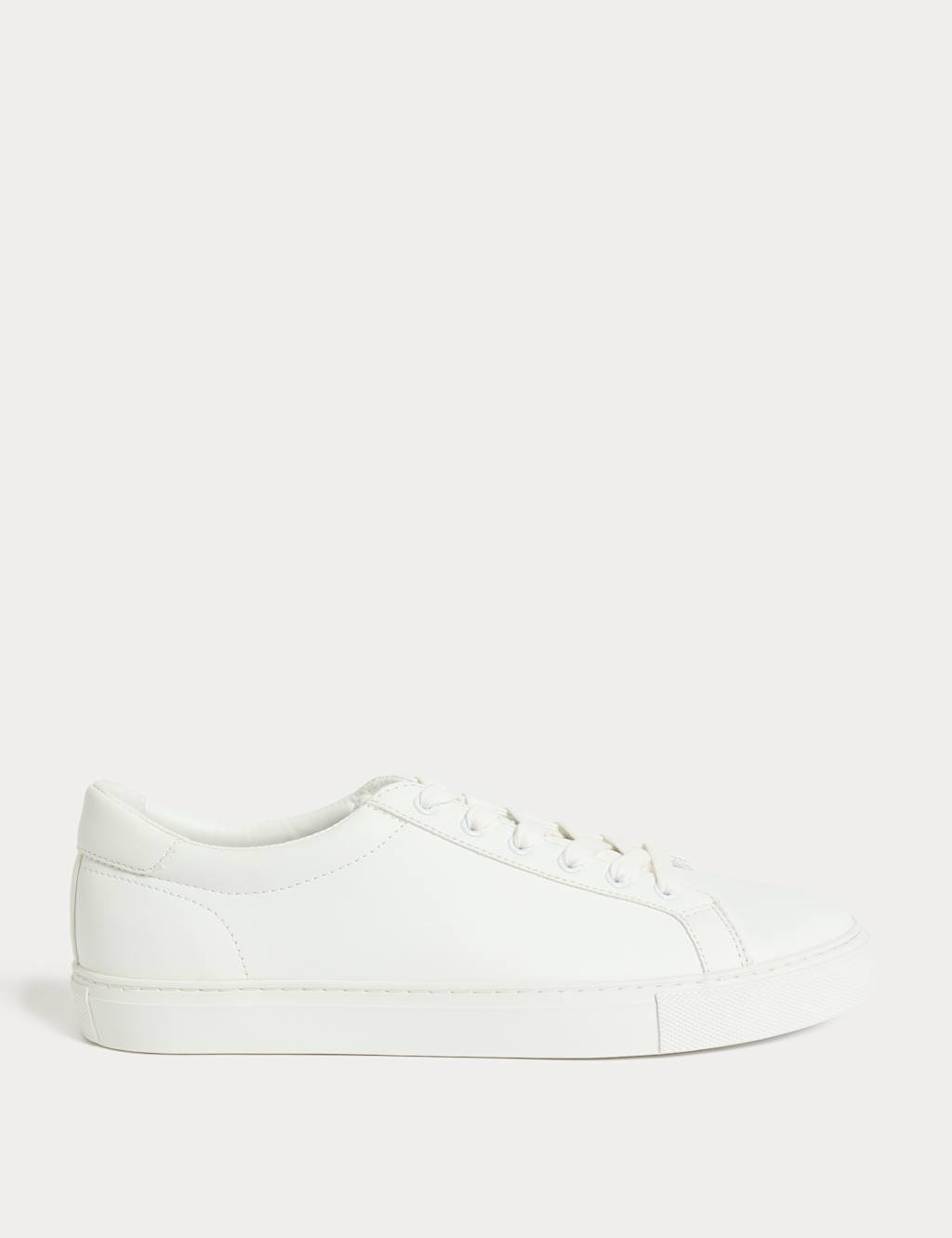 Marks & Spencer M&S Wide Fit Lace Up Trainers White - 1