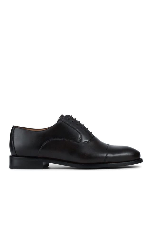 Jones Bootmaker Jones Bootmaker Men's Matthew Wide Fit Oxford Shoes in Dark Brown - 2