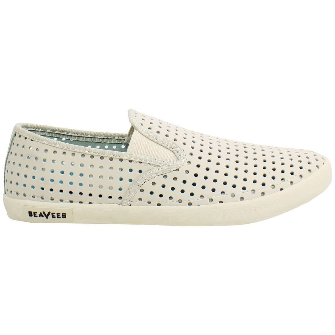 Seavees Seavees Women's Baja Portal Slip-On Grey Nubuck Leather Plimsolls