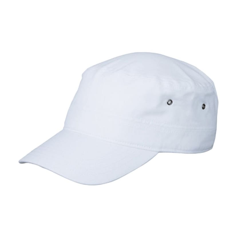 Myrtle Beach Myrtle Beach Men's Cotton Canvas Army Cap in White - 1