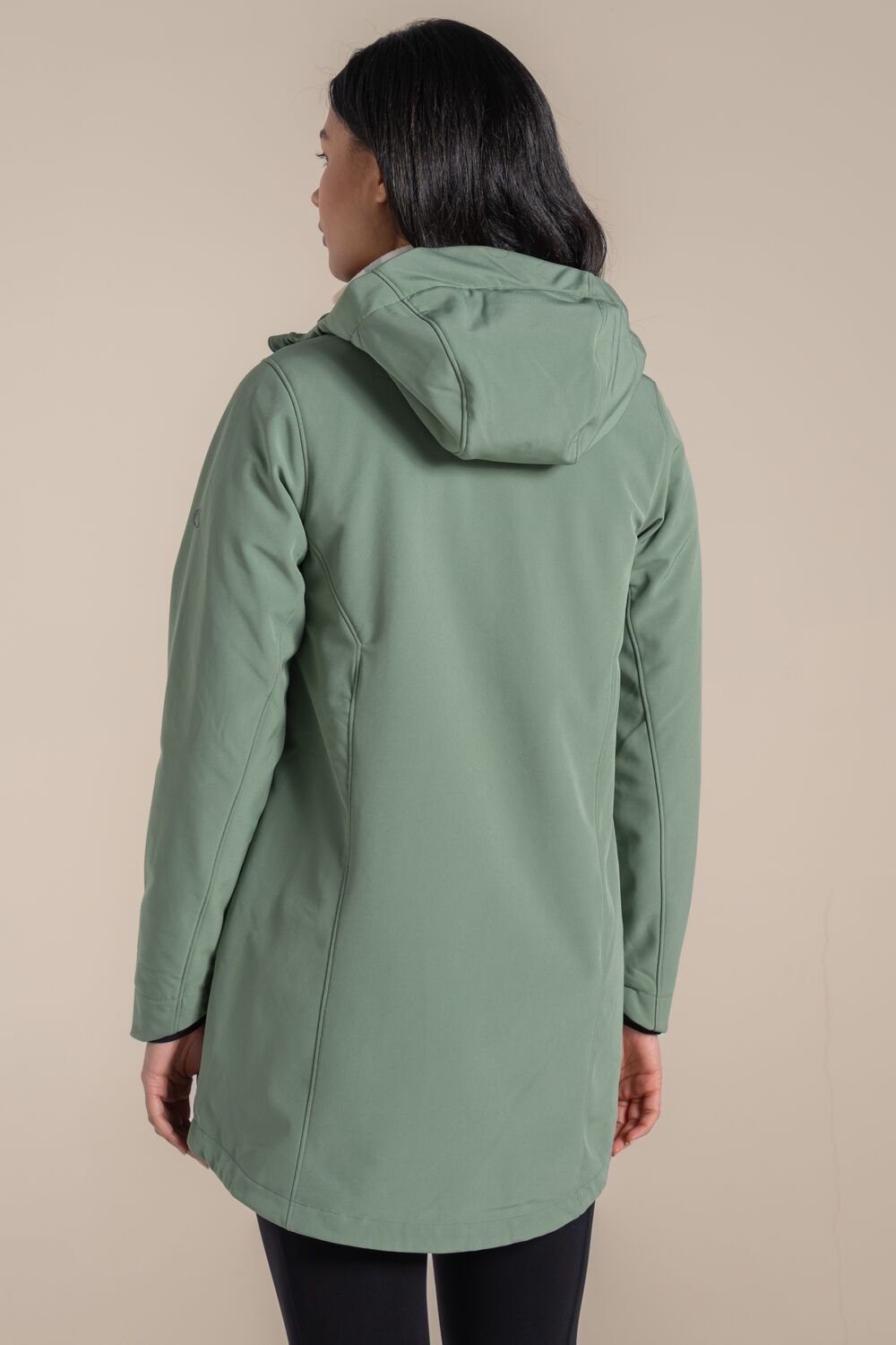 Craghoppers Craghoppers Women's Hopegill Longline Hooded Windproof Water-Repellent Softshell in Green - 2