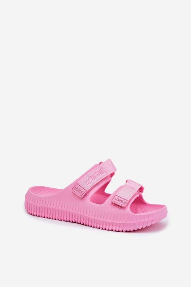 Love Lace Love Lace Women's Big Star Foam Flip Flops with Adjustable Velcro Straps in Pink - 2