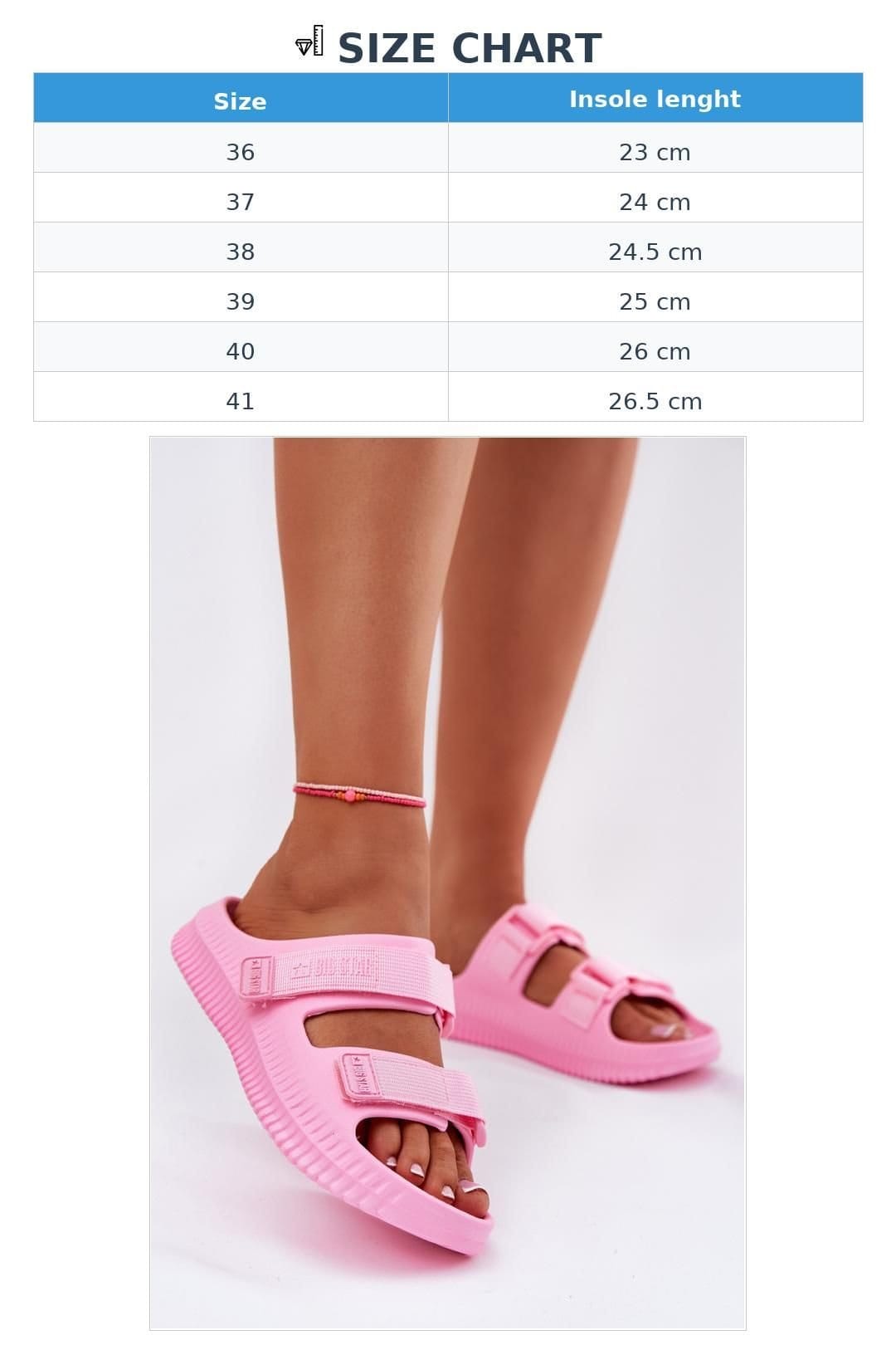 Love Lace Love Lace Women's Big Star Foam Flip Flops with Adjustable Velcro Straps in Pink - 4