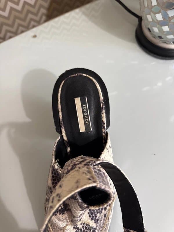 Topshop Backlash snake shoe