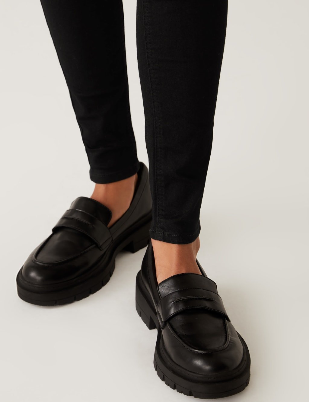 Marks & Spencer M&S 2 Pack High Waisted Jeggings Black/Black - 3