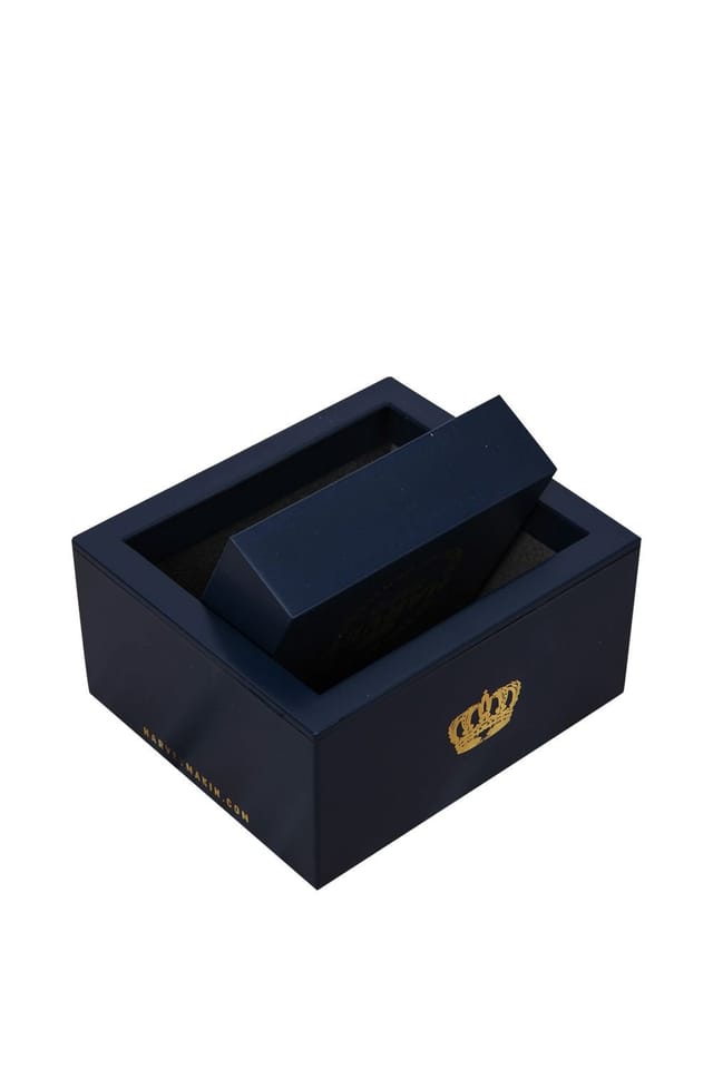 Harvey Makin Harvey Makin Men's Rhodium Plated Cufflinks Plain with Diamantes in Metallic Silver - 3