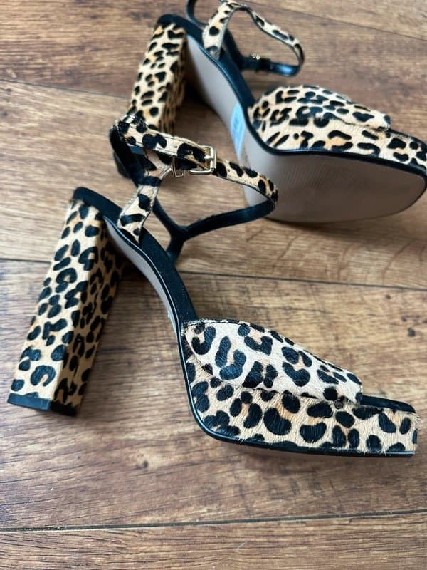 Never Fully Dressed Never Fully Dressed Leopard Platform Sandal
