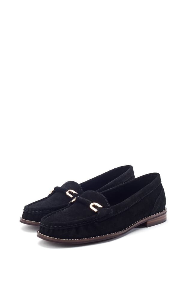 Moda In Pelle Moda In Pelle Women's 'Emella' Suede Loafers in Black - 2