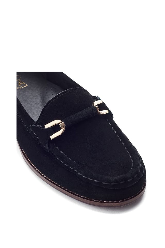 Moda In Pelle Moda In Pelle Women's 'Emella' Suede Loafers in Black - 3