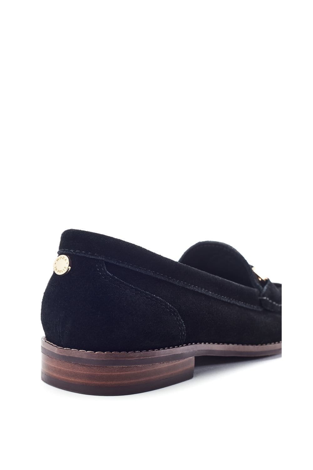 Moda In Pelle Moda In Pelle Women's 'Emella' Suede Loafers in Black - 4